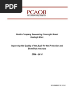 Public Company Accounting Oversight Board Strategic Plan:: NOVEMBER 26, 2014