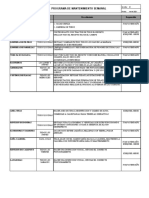 Programa de Mantenimiento Semanal