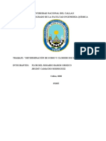 Determinación de Sodio y Cloruro de Sodio