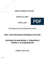 Actividad de Aprendizaje 1 - Dispositivos Móviles y Su Programación