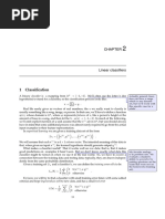 Notes Chapter Linear Classifiers