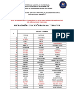 Relacion de Estudiantes Que No Presentaron Sus Documentos PDF