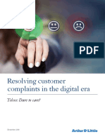Resolving Customer Complaints in The Digital Era: Telcos: Dare To Care?