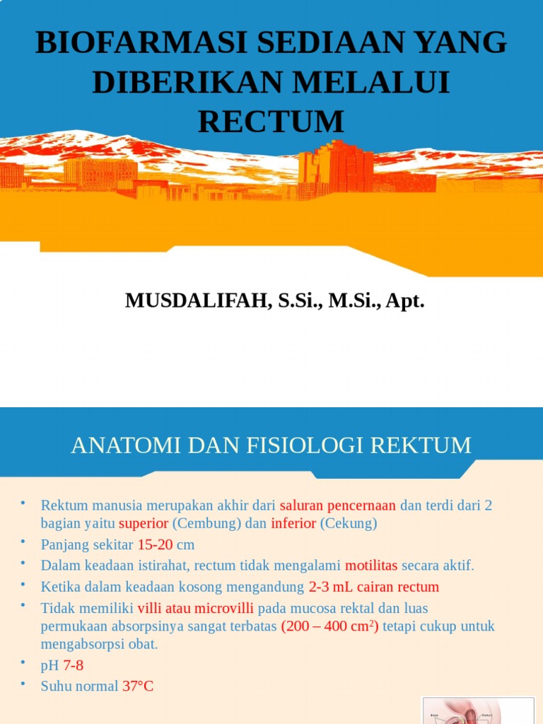 Biofarmasi Rektal | PDF