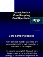 Geomechanical Core Sampling Coal Specimens: Call & Nicholas, Inc