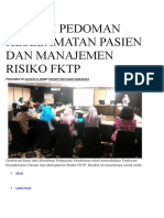 Resensi Pedoman Keselamatan Pasien Dan Manajemen Risiko FKTP