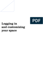 Logging in and Customizing Your Space