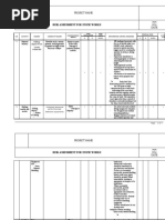 Risk Assessment For Stone Works: Project Name