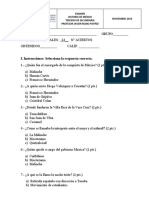 Examen 2° Evaluación Historia 2019-2020