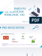 Mantenimiento Servicios Weblogic 10G