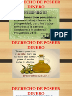 DECRECHO DE POSEER DINERO