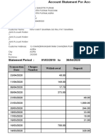 Account Statement Summary