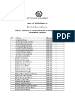 Carreira de Contador Verificador Superior - Licenciatura em Arquitetura