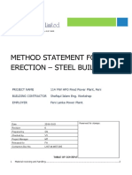 Method Statement For Erections - Steel Buildings
