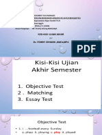 Kisi-Kisi Ujian Akhir BY Dr. Femmy Sehang, Maed, MPD