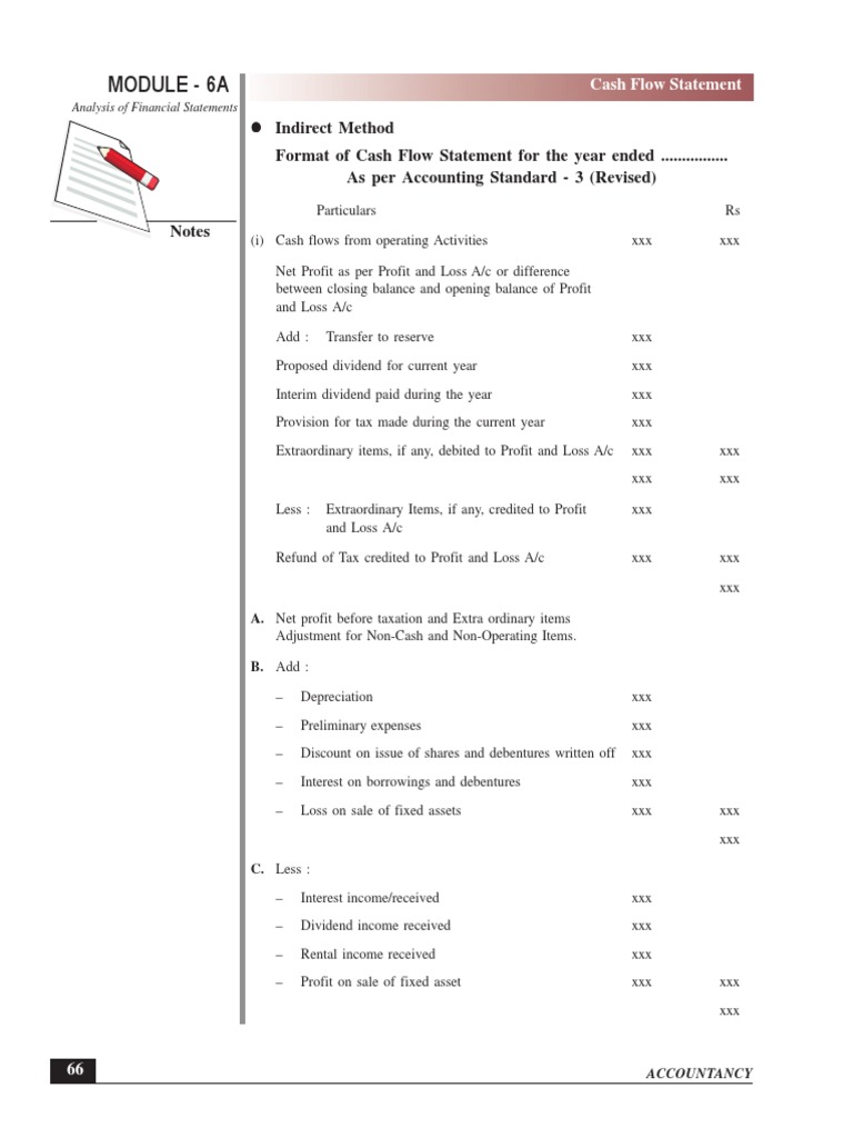 Cah Flow Statement Format | PDF | Cash Flow Statement | Dividend