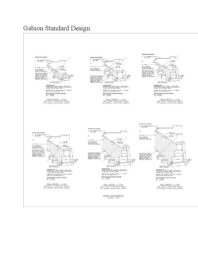 Gabian Wall Design | PDF | Geotechnical Engineering | Soil
