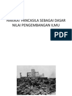 HAKIKAT Dan Urgensi PANCASILA SEBAGAI DASAR NILAI PENGEMBANGAN ILMU