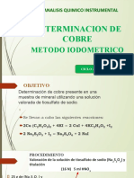 Determinacion de Cobre - Metodo Iodometrico