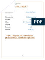 Oxygenic and Nonoxygenic photosynthesis for BS students