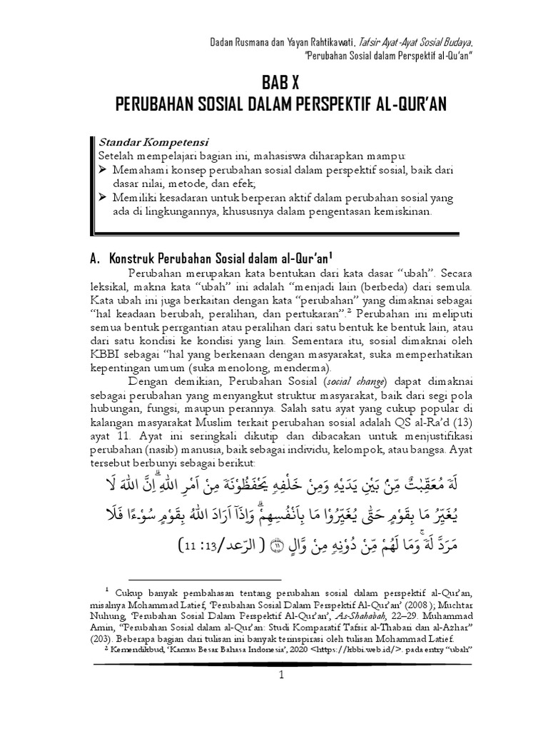 Perubahan Sosial Dalam Al Qur An Pdf