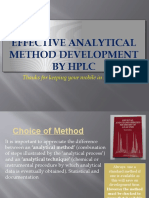Effective Analytical Method Development by HPLC