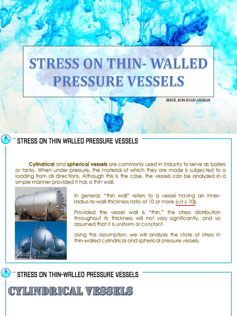 8 Stress On Thin-Walled Pressure Vessels and Pipes | PDF | Building ...