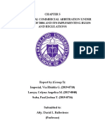 Group 5 Handout Chapter 5 - International Commercial Arbitration Under The ADR Act of 2004 and Its IRR