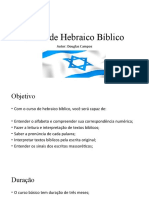 Curso Hebraico online aprenda ler Bíblia