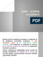 Curs - Scriere Academică