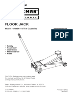 Floor Jack: Operators Manual