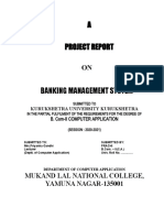 A Project Report: Mukand Lal National College, YAMUNA NAGAR-135001