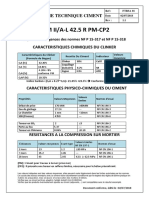 Mauricim Fiche Technique Ciments 42.5 R PM-CP2 V1.1