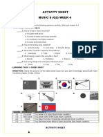 Activity Sheet Music 8 (Q2) Week 4: Pre Test