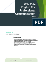 UHL 2432 English For Professional Communication: Week 6