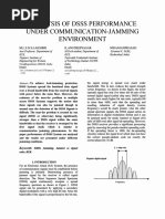 Analysis of Dsss Performance Under Communication-Jamming Environment