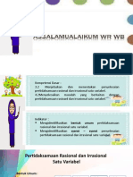 Pertemuan ke-12 (Pertidaksamaan rasional dan irrasional satu variabel)