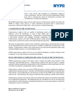 Cryptocurrency Analysis Tools Nypd Impact and Use Policy Draft for Public Comment 01.11.2021