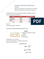 Calculo Del Volumen de Tanque Cisterna