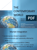 THE Contemporary World: Market Integration and The Global Interstate System