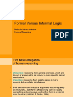 Formal Versus Informal Logic