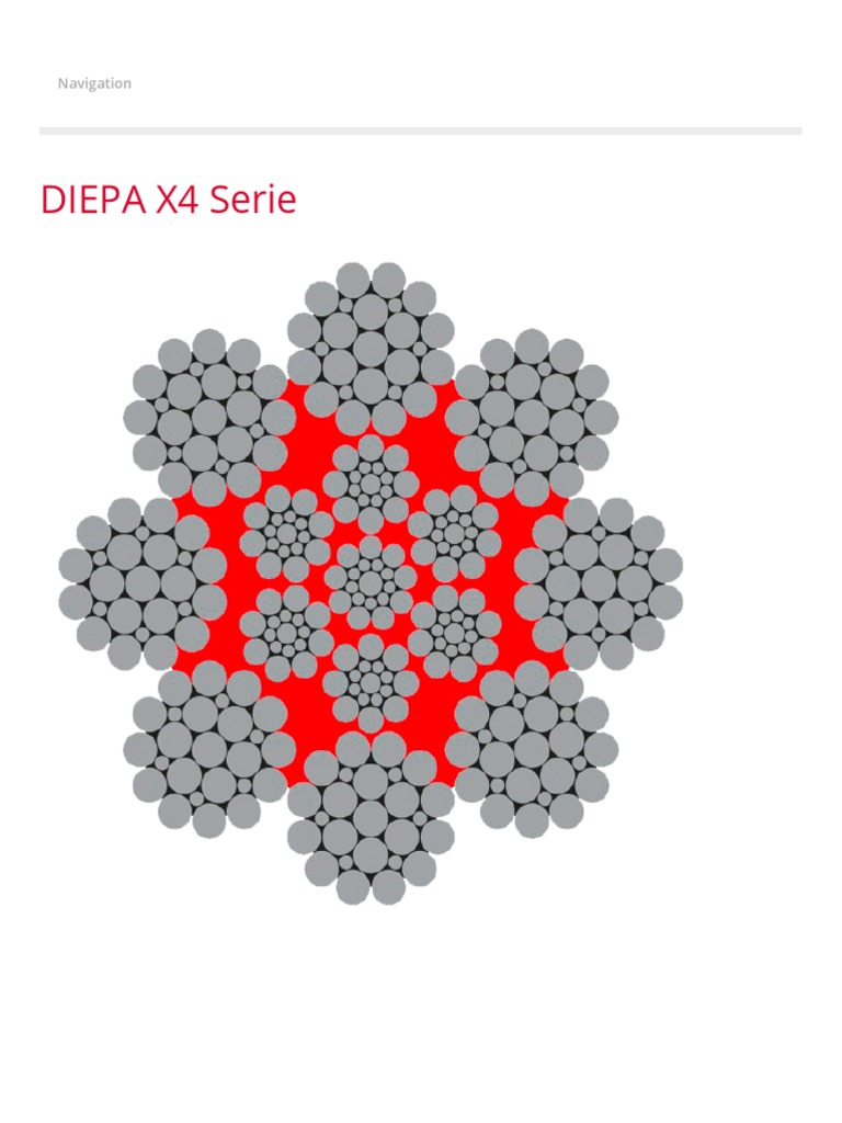 DIEPA X4 Series Wire Ropes Overview | PDF | Machines | Equipment
