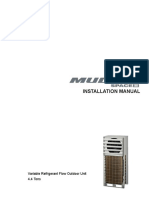 Installation Manual: Variable Refrigerant Flow Outdoor Unit 4.4 Tons