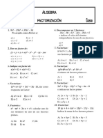 Problemas Propuestos de Factorizacion Algebra Pre-Universitaria Ccesa007