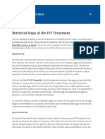 Retrieval Steps of The IVF Treatment