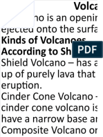 Volcanoes and Different Volcanic Activities