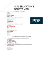 Physical Education & Sports MCQ: (C) 5 X 3 Mts