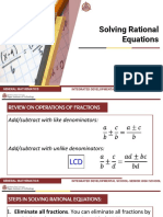 Solving Rational Equations: General Mathematics