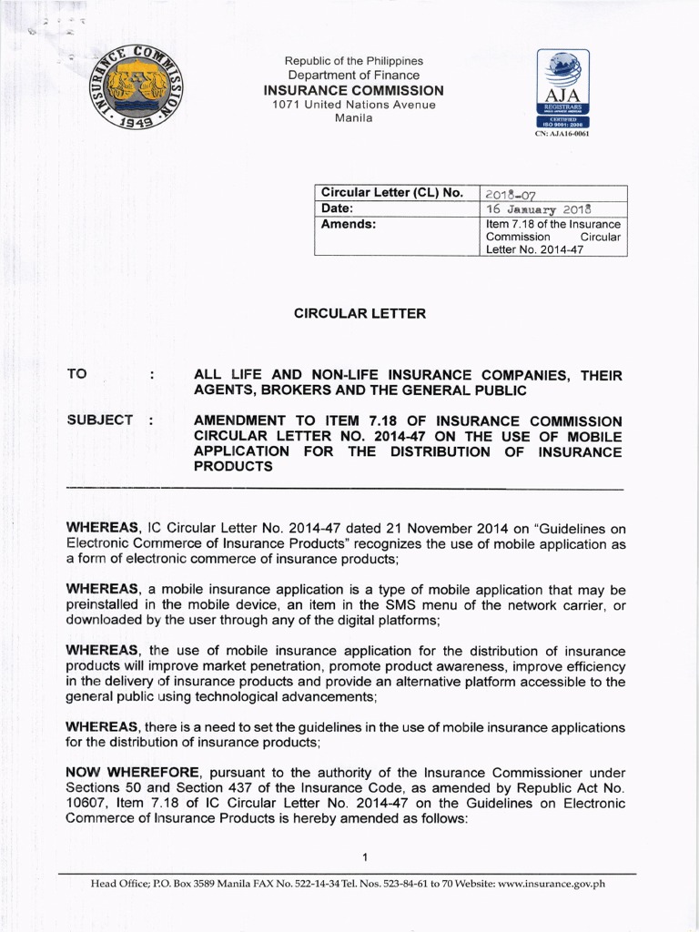 Amendment to IC Circular 2018 on Mobile Apps | PDF | Mobile App ...