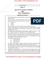 Unit - V Chapter-22. Excretory Products and Their Elimination